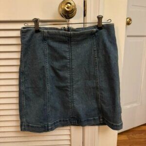 Free People Denim Skirt Size 10